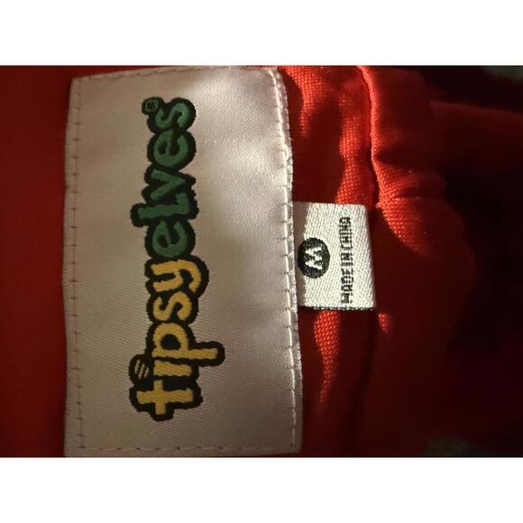 NWT Tipsy Elves Red Sequin High Waisted Leggings Size Medium - Picture 8 of 8